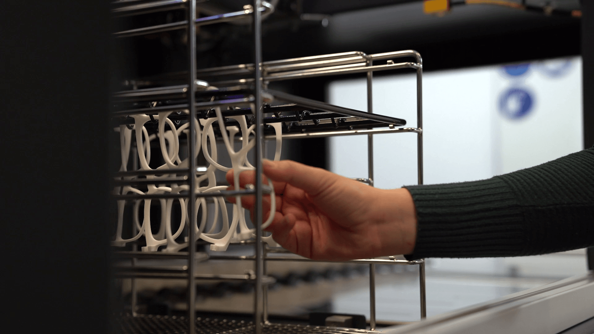 Consumer Goods 3D Printing Supplier 3D printed glasses being vapor smoothed